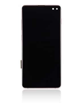 LCD Assembly With Frame (Without Finger Print Sensor) Compatible For Samsung Galaxy S10 Plus Replacement  (Aftermarket Plus: TFT) (Flamingo Pink)
