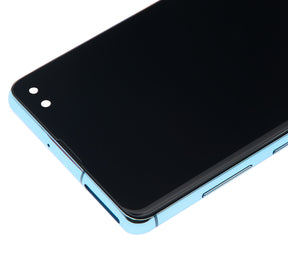 Replacement LCD Assembly With Frame (Without Finger Print Sensor) Compatible For Samsung Galaxy S10 Plus (Aftermarket Plus: TFT) (Prism Blue)
