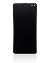 Replacement LCD Assembly With Frame (Without Finger Print Sensor) Compatible For Samsung Galaxy S10 Plus (Aftermarket Plus: TFT) (Prism Green)