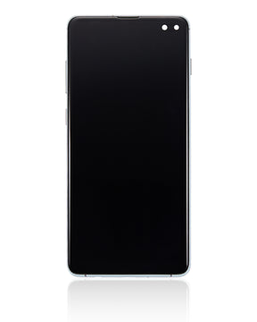 Replacement LCD Assembly With Frame (Without Finger Print Sensor) Compatible For Samsung Galaxy S10 Plus (Aftermarket Plus: TFT) (Prism Green)