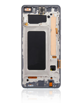 Replacement LCD Assembly With Frame (Without Finger Print Sensor) Compatible For Samsung Galaxy S10 Plus (Aftermarket Plus: TFT) (Prism Green)