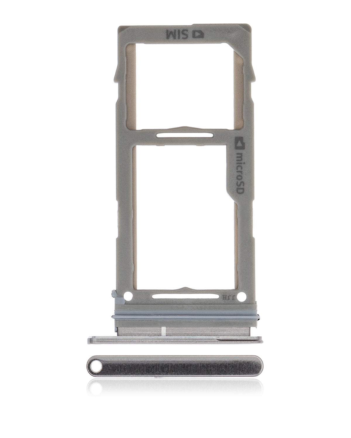 Single Sim Card Tray Replacement Compatible For Samsung Galaxy S10 / S10 Plus (Prism / Ceramic Black)