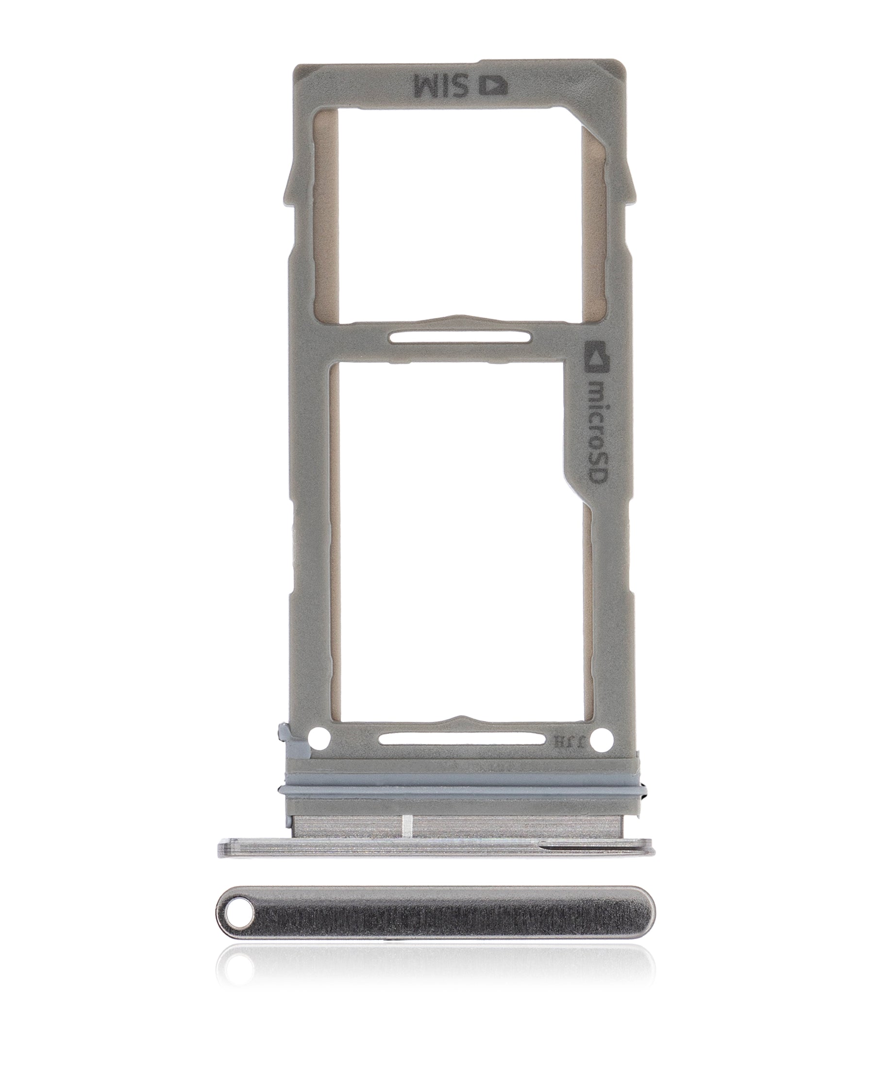 Single Sim Card Tray Replacement Compatible For Samsung Galaxy S10 / S10 Plus (Prism / Ceramic Black)