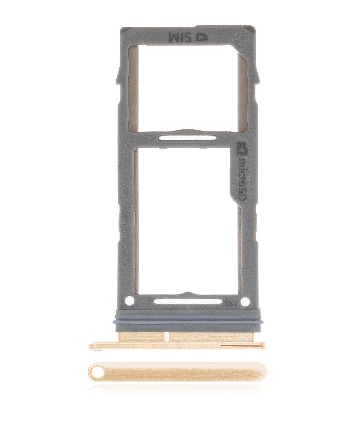 Replacement Single Sim Card Tray Compatible For Samsung Galaxy S10 / S10 Plus / S10E (Gold)