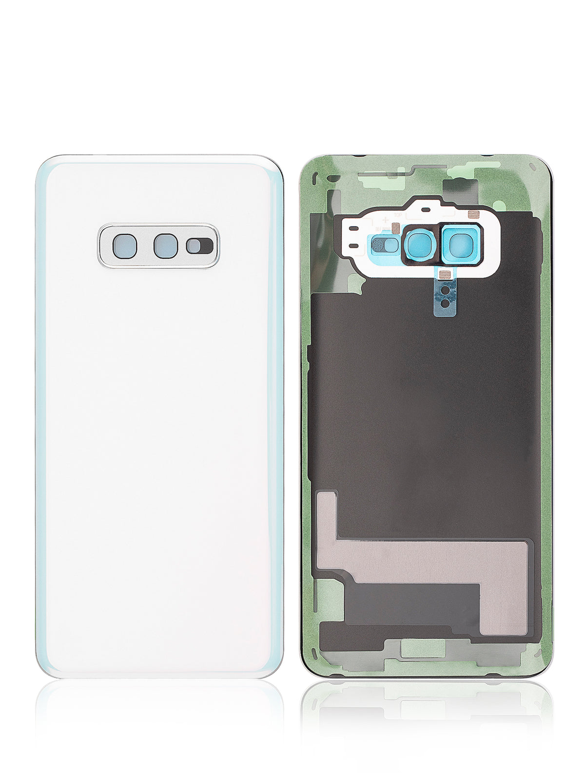 Replacement Back cover Glass With Camera Lens Compatible For Samsung Galaxy S10E (Service Pack) (Prism White)