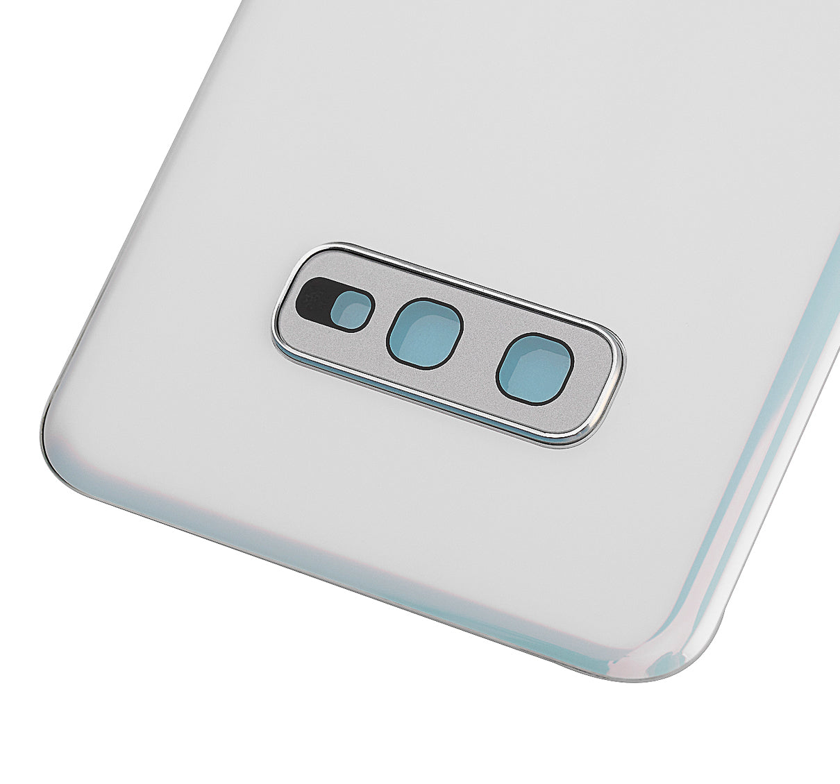 Back cover Glass With Camera Lens Compatible For Samsung Galaxy S10E Replacement  (No Logo) (Vemake) (Prism White)
