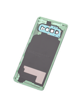 Replacement Back cover Glass With Camera Lens Compatible For Samsung Galaxy S10 (No Logo) (Vemake) (Prism Green)