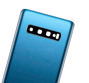 Back cover Glass With Camera Lens Compatible For Samsung Galaxy S10 Replacement  (No Logo) (Vemake) (Prism Blue)