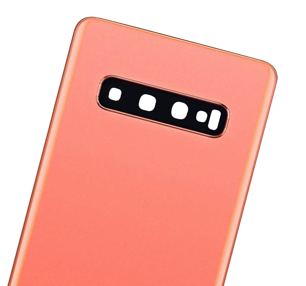 Replacement Back cover Glass With Camera Lens Compatible For Samsung Galaxy S10 (Service Pack) (Flamingo Pink)