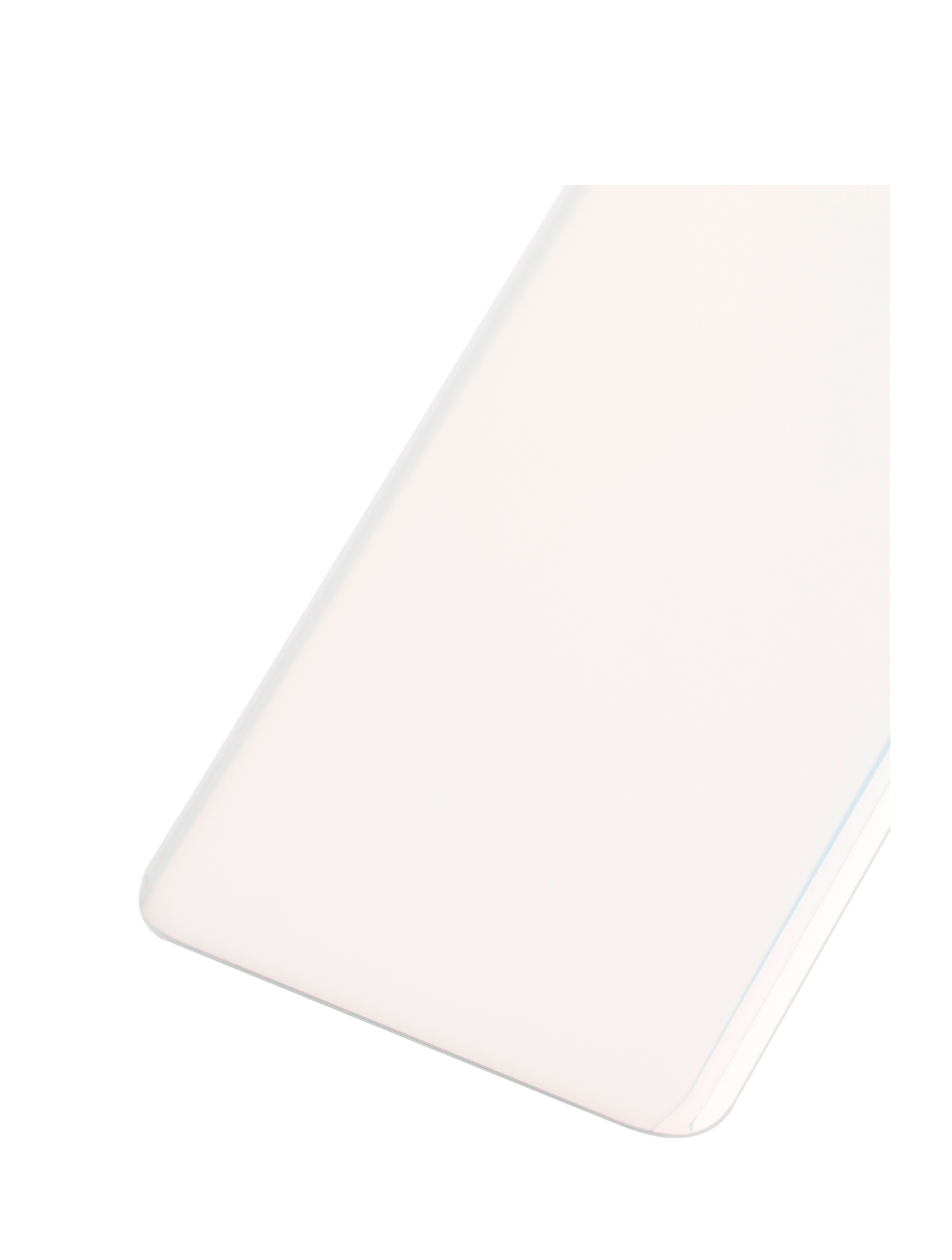 Back cover Glass With Camera Lens Compatible For Samsung Galaxy S10 Replacement (No Logo) (Vemake) (Prism White)