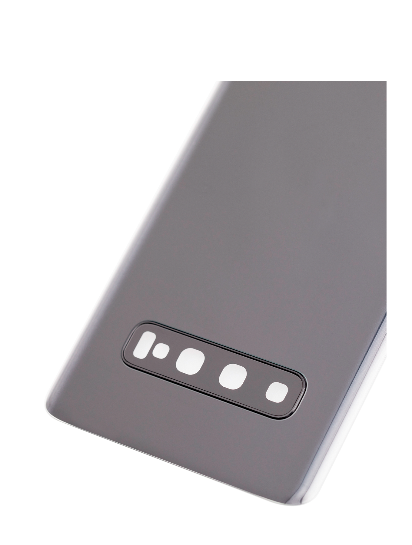 Replacement Back cover Glass With Camera Lens Compatible For Samsung Galaxy S10 (No Logo) (Vemake) (Prism Black)