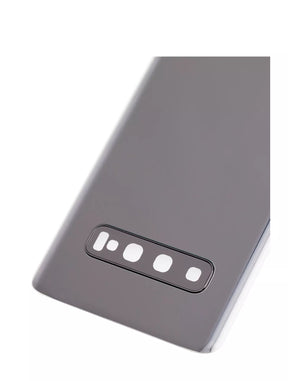 Back cover Glass With Camera Lens Compatible For Samsung Galaxy S10 Replacement (Service Pack) (Prism Black)