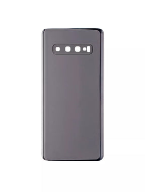 Back cover Glass With Camera Lens Compatible For Samsung Galaxy S10 Replacement (Service Pack) (Prism Black)