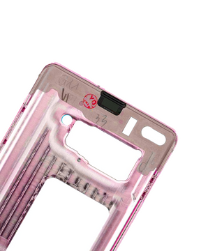 Mid-Frame Housing Compatible For Samsung Galaxy S10 Replacement (With Small Parts) (Flamingo Pink)