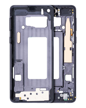 Replacement Mid-Frame Housing Compatible For Samsung Galaxy S10 (With Small Parts) (Prism Black)