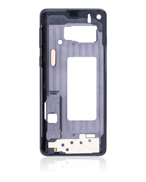 Replacement Mid-Frame Housing Compatible For Samsung Galaxy S10 (With Small Parts) (Prism Black)