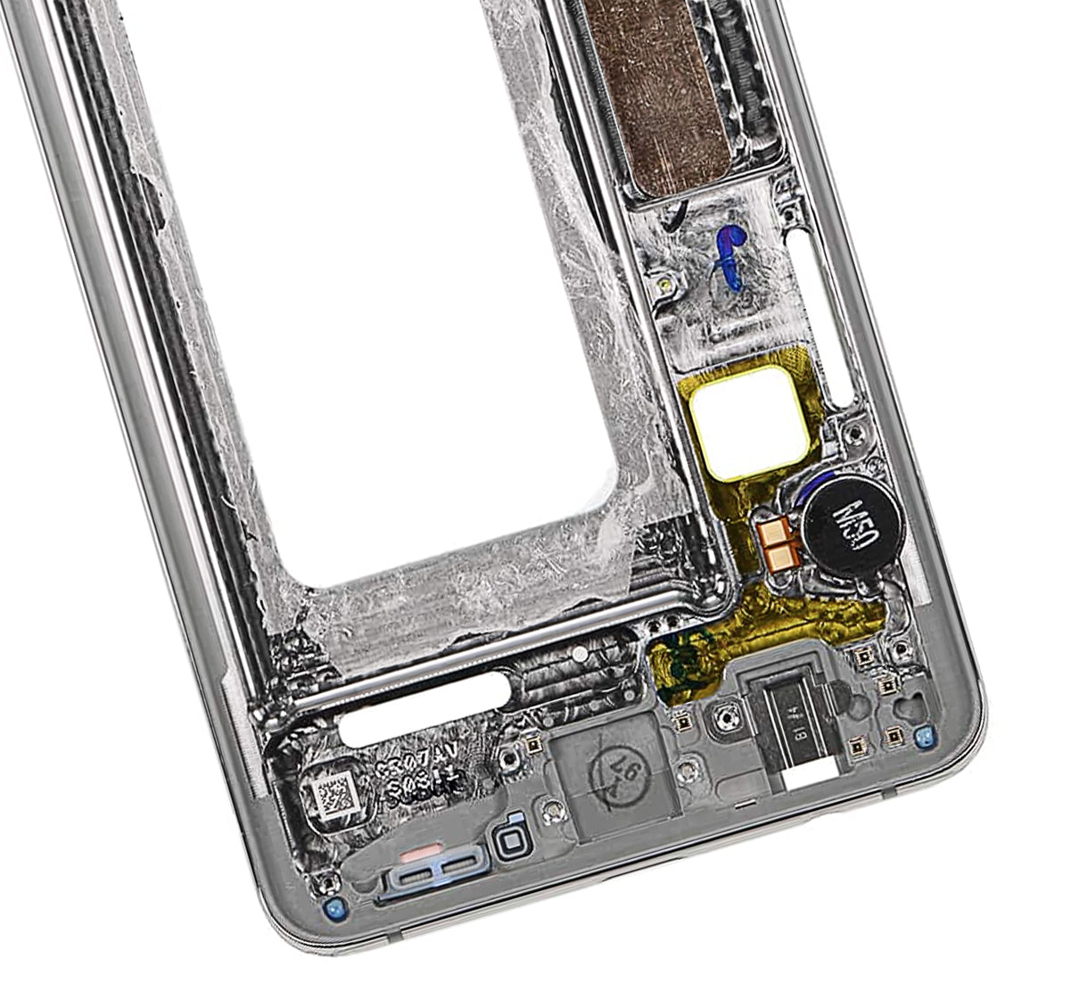Replacement Mid-Frame Housing Compatible For Samsung Galaxy S10 (With Small Parts) (Prism Blue)