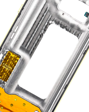 Replacement Mid-Frame Housing Compatible For Samsung Galaxy S10E (With Small Parts) (Canary Yellow)