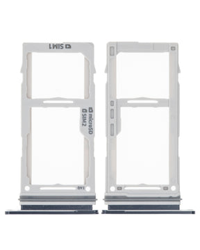 Dual Sim Card Tray Replacement Compatible For Samsung Galaxy S10 / S10 Plus (Prism / Ceramic Black)