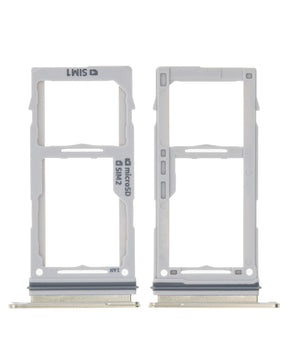 Dual Sim Card Tray  Replacement Compatible For Samsung Galaxy S10 / S10 Plus / S10E (Canary Yellow)