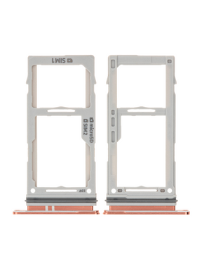 Dual Sim Card Tray Compatible For Samsung Galaxy S10 / S10 Plus / S10E Replacement by Macfactory.Store(Flamingo Pink)