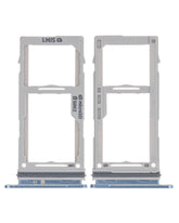 Dual Sim Card Tray Compatible For Samsung Galaxy S10 / S10 Plus / S10E  Replacement (Prism Blue)