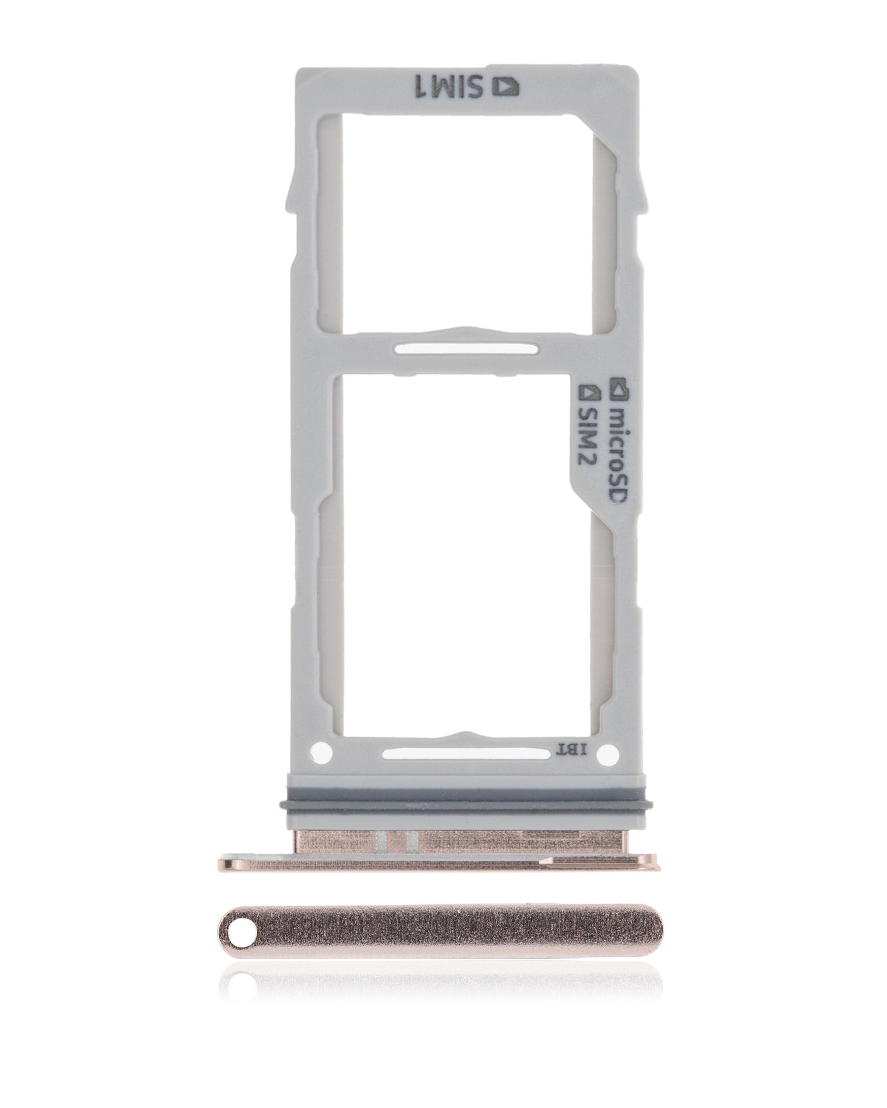 Replacement Dual Sim Card Tray Compatible For Samsung Galaxy S10 / S10 Plus / S10E (Ceramic White)