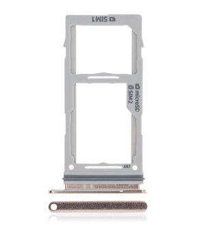 Dual Sim Card Tray Replacement Compatible For Samsung Galaxy S10 / S10 Plus / S10E (Ceramic White)