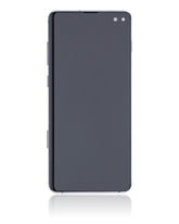 OLED Assembly With Frame Compatible For Samsung Galaxy S10 Plus Replacement (Service Pack) (Prism / Ceramic Black)
