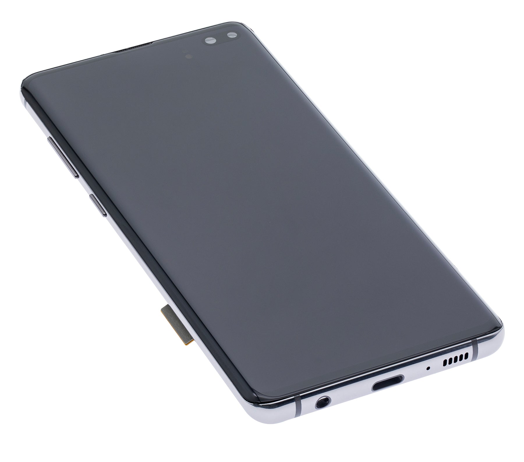 OLED Assembly With Frame Compatible For Samsung Galaxy S10 Plus Replacement  (Refurbished) (Prism / Ceramic Black)