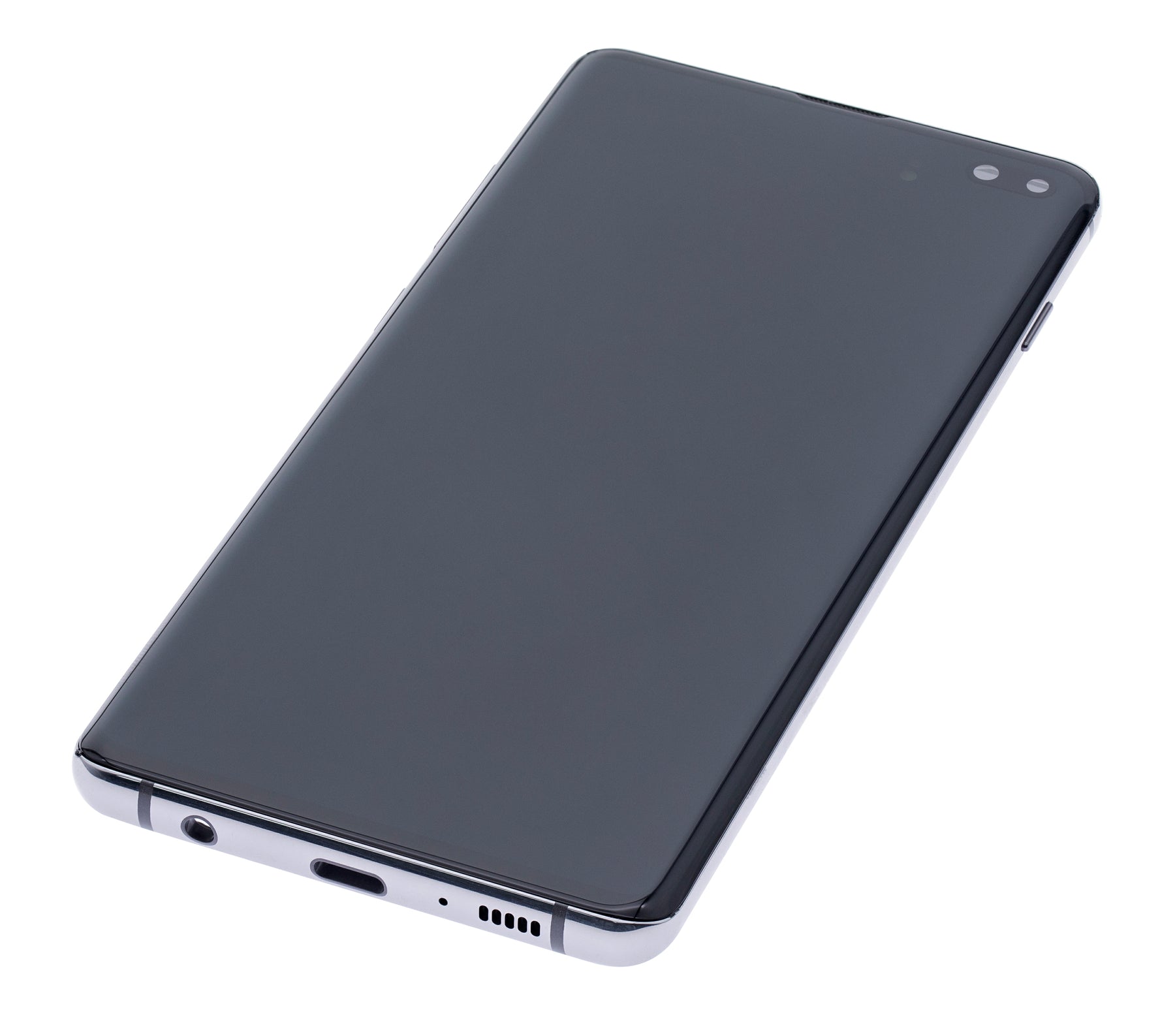 OLED Assembly With Frame Compatible For Samsung Galaxy S10 Plus Replacement  (Refurbished) (Prism / Ceramic Black)