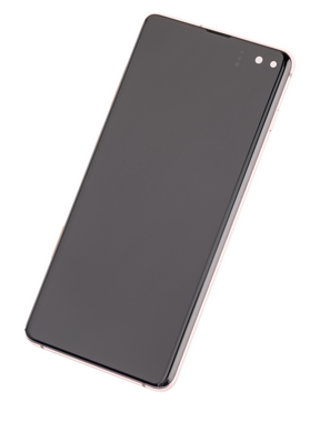 OLED Assembly With Frame Compatible For Samsung Galaxy S10 Plus Replacement (Refurbished) (Flamingo Pink)