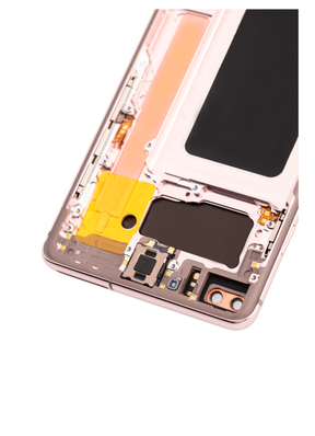 OLED Assembly With Frame Compatible For Samsung Galaxy S10 Plus Replacement (Refurbished) (Flamingo Pink)