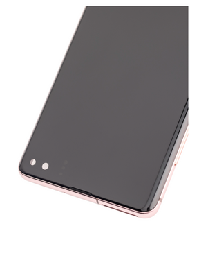 OLED Assembly With Frame Compatible For Samsung Galaxy S10 Plus Replacement (Refurbished) (Flamingo Pink)