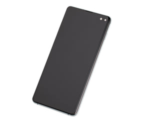 Replacement OLED Assembly With Frame Compatible For Samsung Galaxy S10 Plus (Service Pack) (Prism Green)