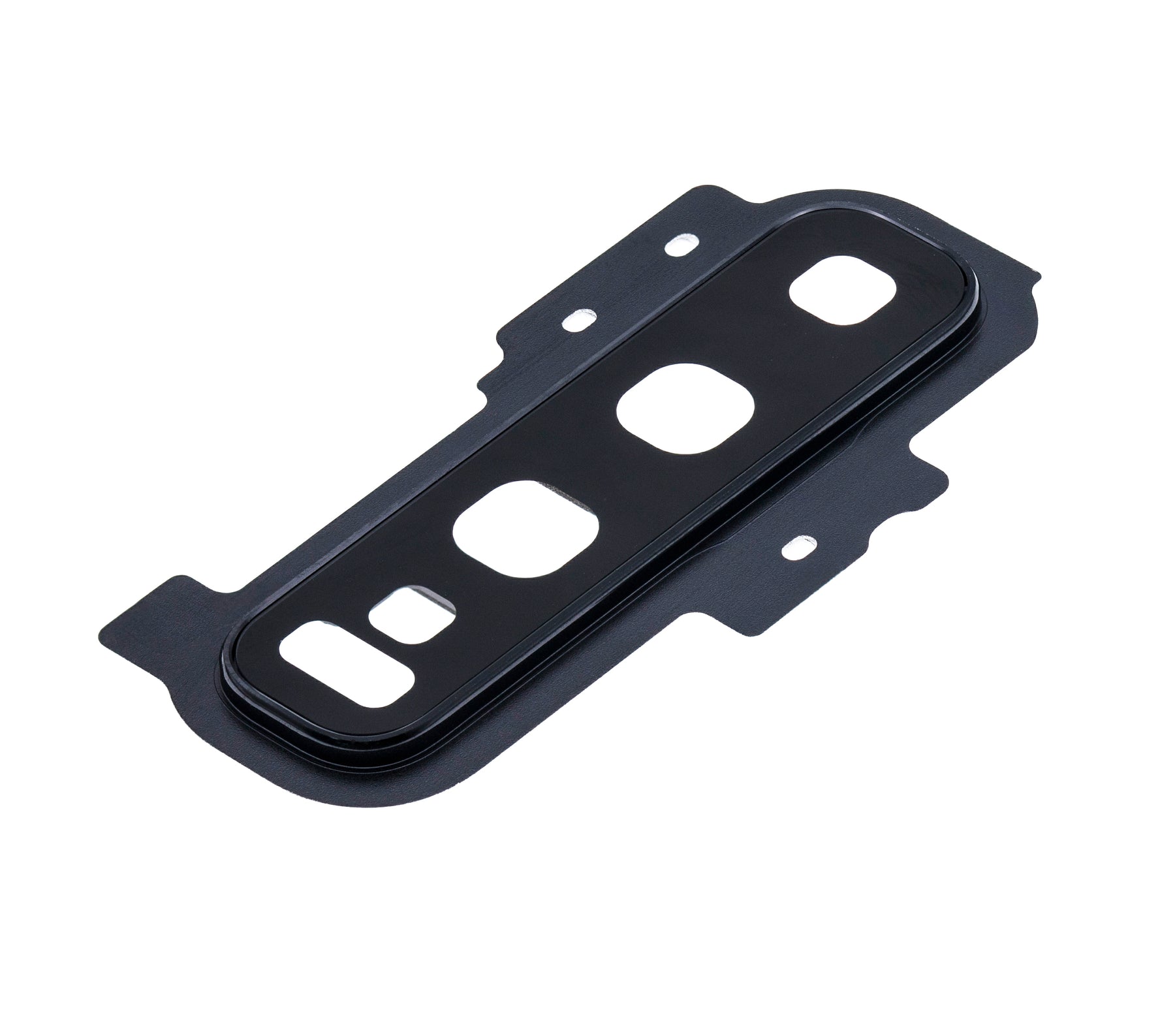 Replacement Back Camera Lens With Cover Bezel Ring Compatible For Samsung Galaxy S10 Plus (Prism Black)