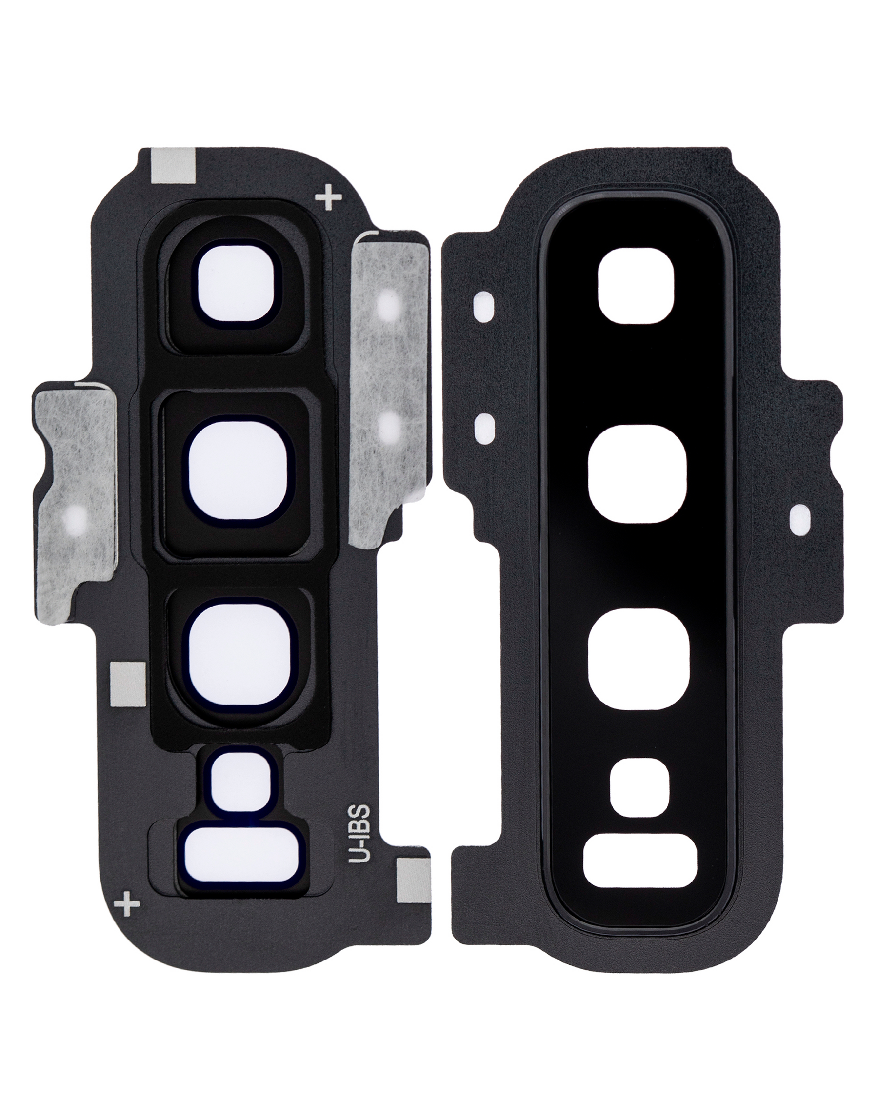 Replacement Back Camera Lens With Cover Bezel Ring Compatible For Samsung Galaxy S10 Plus (Prism Black)