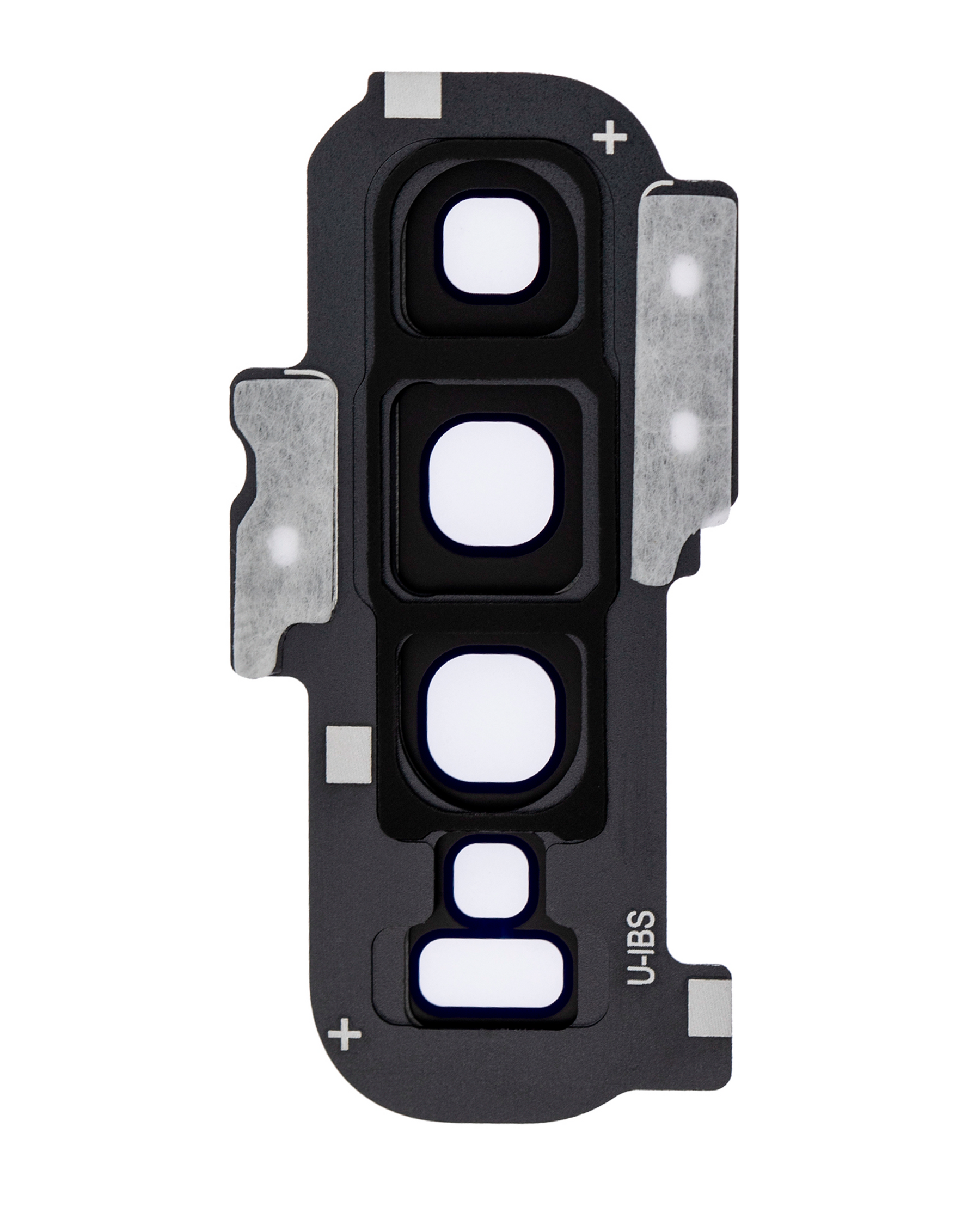 Replacement Back Camera Lens With Cover Bezel Ring Compatible For Samsung Galaxy S10 Plus (Prism Black)