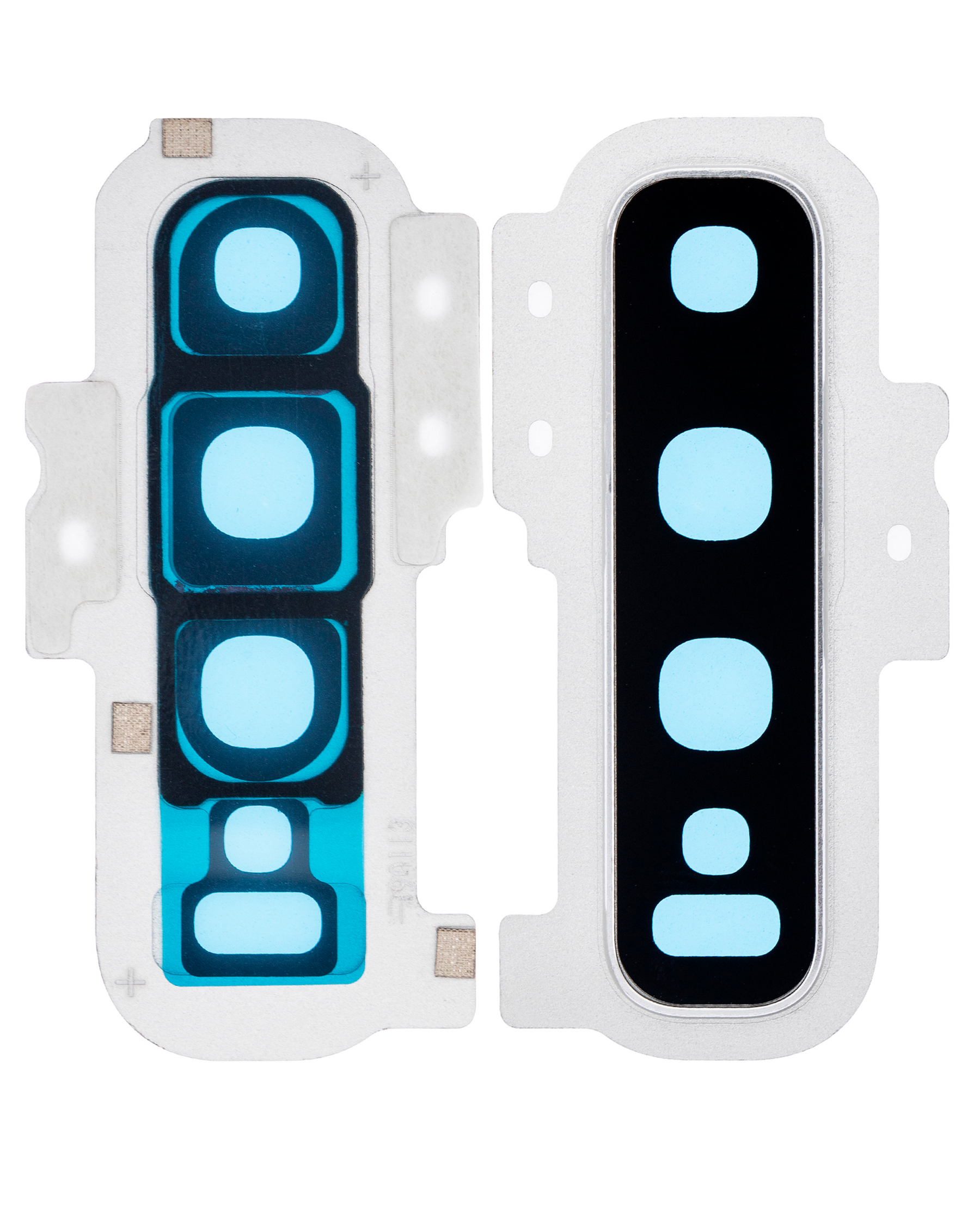 Replacement Back Camera Lens With Cover Bezel Ring Compatible For Samsung Galaxy S10 Plus (Prism White)