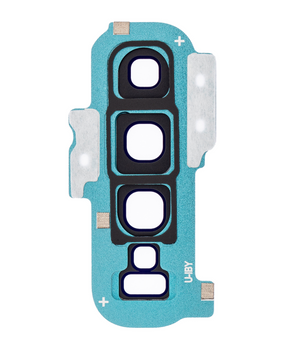 Replacement Back Camera Lens With Cover Bezel Ring Compatible For Samsung Galaxy S10 Plus (Prism Green)