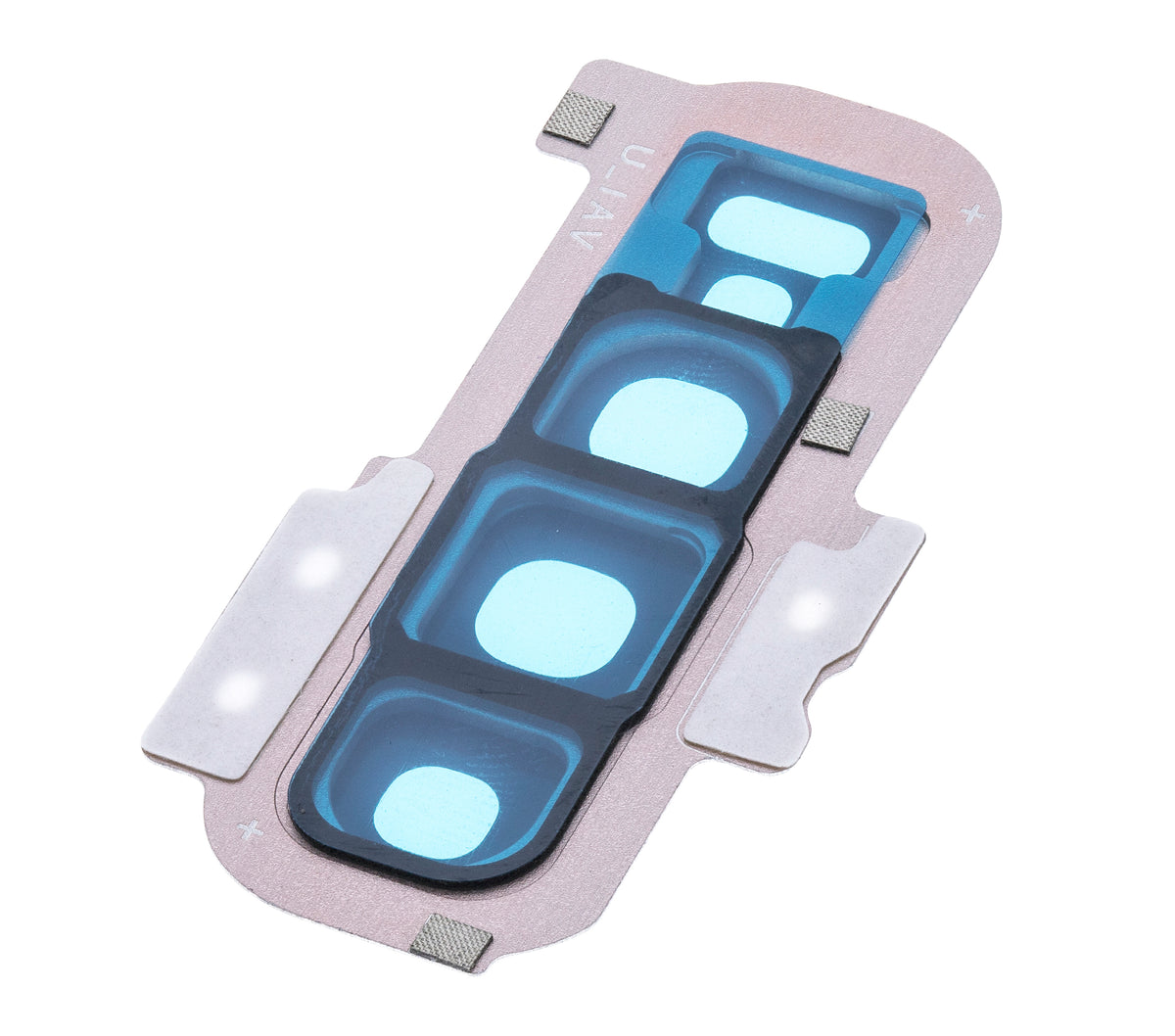 Back Camera Lens With Cover Bezel Ring Compatible For Samsung Galaxy S10 Plus Replacement (Gold)