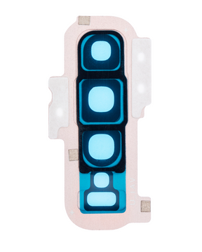 Back Camera Lens With Cover Bezel Ring Compatible For Samsung Galaxy S10 Plus Replacement (Gold)