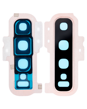 Back Camera Lens With Cover Bezel Ring Compatible For Samsung Galaxy S10 Plus Replacement (Gold)