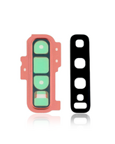 Back Camera Lens With Cover Bezel Ring Compatible For Samsung Galaxy S10 Plus Replacement by Macfactory.Store (Pink)