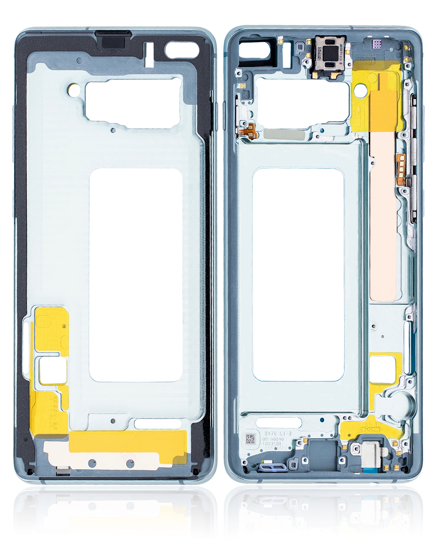Mid-Frame Housing Replacement Compatible For Samsung Galaxy S10 Plus (With Small Parts) (Prism Green)