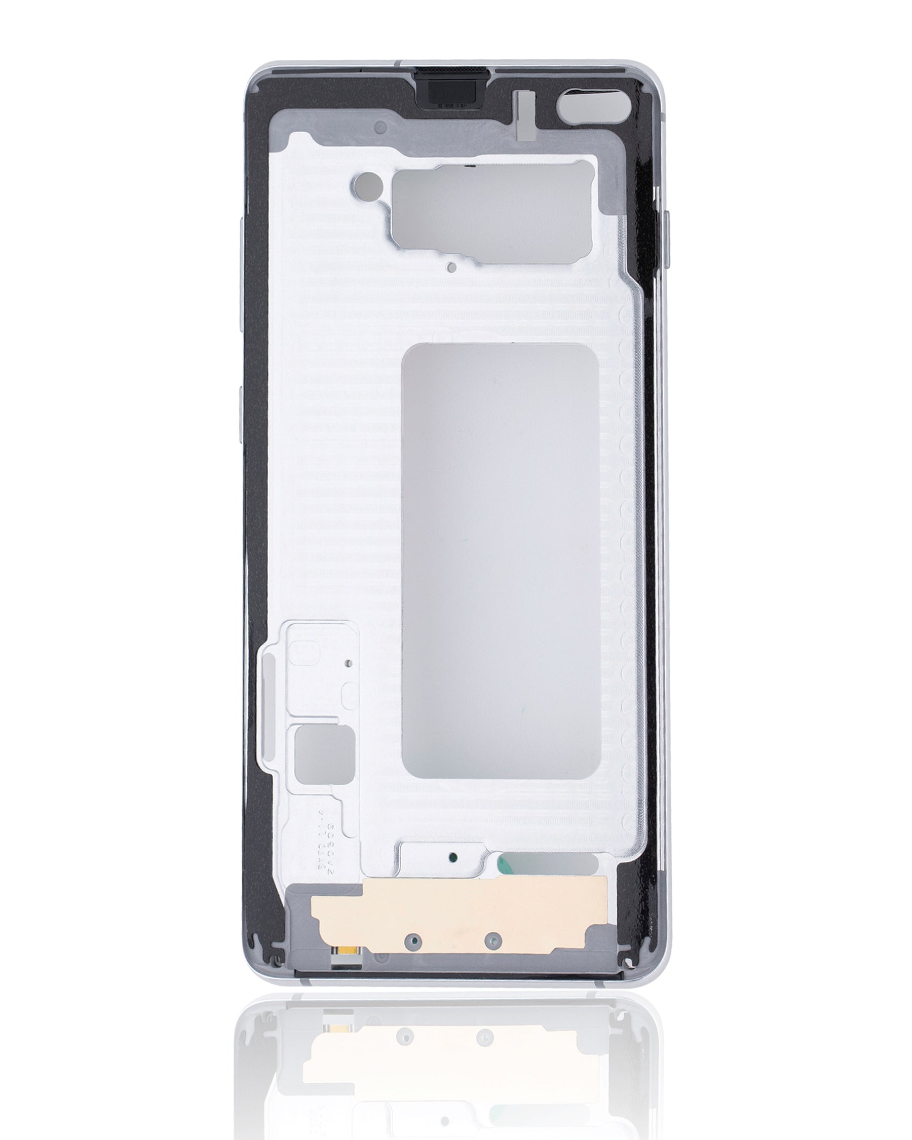 Replacement Mid-Frame Housing Compatible For Samsung Galaxy S10 Plus (With Small Parts) (Prism White)