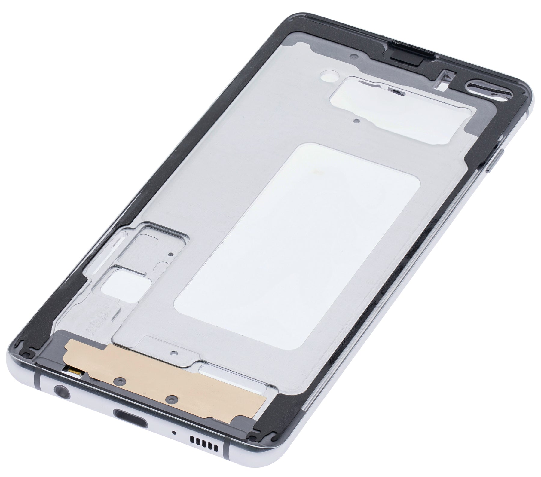 Replacement Mid-Frame Housing Compatible For Samsung Galaxy S10 Plus (With Small Parts) (Prism White)