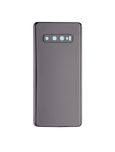 Back cover Glass With Camera Lens Compatible For Samsung Galaxy S10 Plus Replacement  (No Logo) (Vemake) (Prism Black)