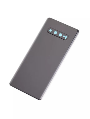 Back cover Glass With Camera Lens Replacement Compatible For Samsung Galaxy S10 Plus (Service Pack) (Prism Black)