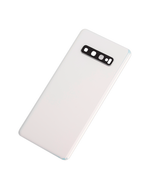 Back cover Glass With Camera Lens Compatible For Samsung Galaxy S10 Plus Replacement  (No Logo) (Vemake) (Prism White)